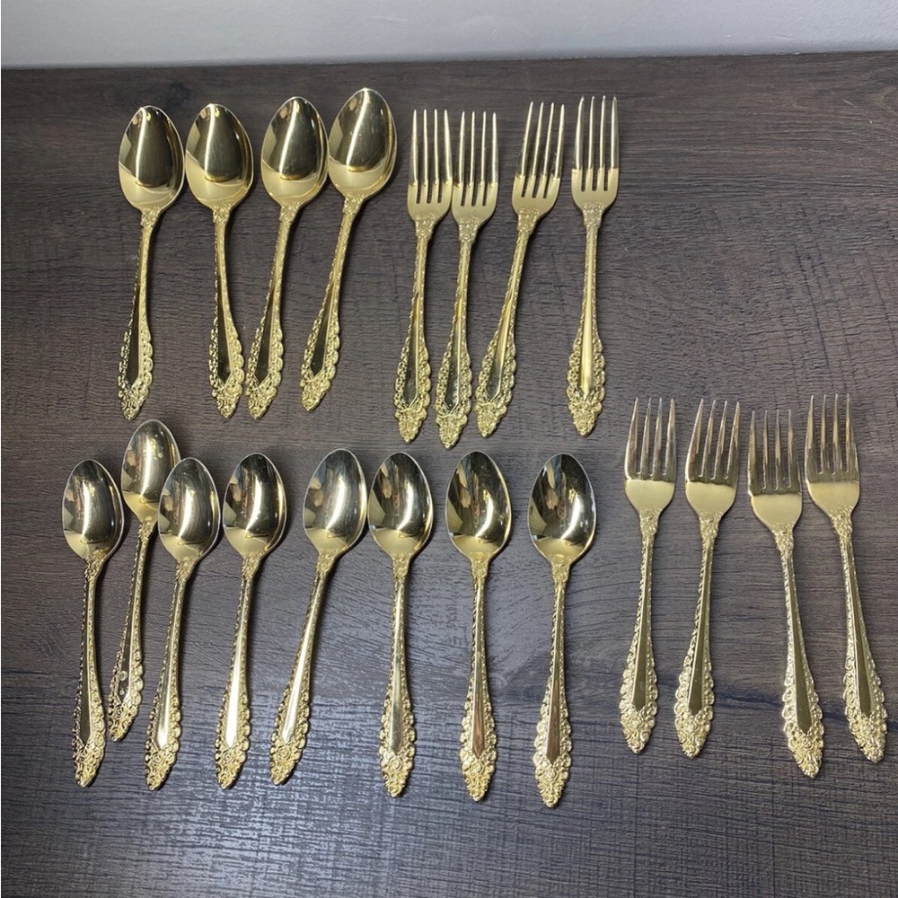 IC Lifetime Cutleries 20pcs Japan Stainless Gold Tone